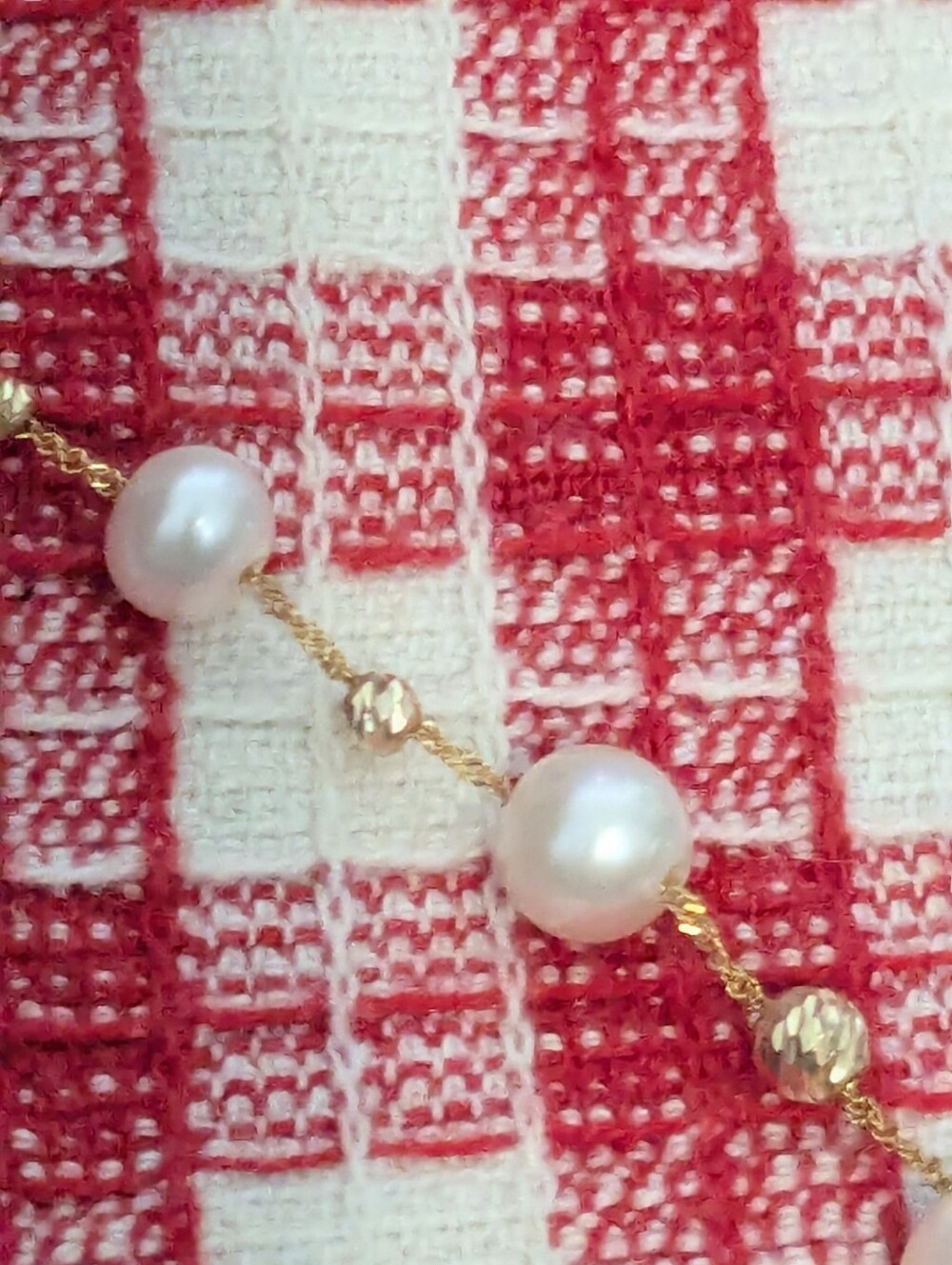 Effy 14k Yellow Gold White Pearl Lariat Drop Necklace R. H Macy&Co Fine Jewelry - Picture 11 of 16